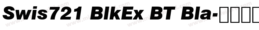 Swis721 BlkEx BT Bla字体转换